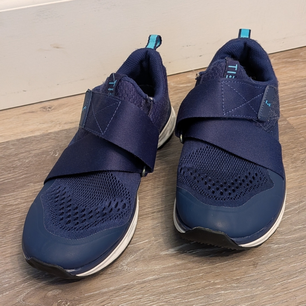 Tiem Slipstream Size 5.5 Classic Navy Women's‎ Cycling Shoe w/ SPD Cleats